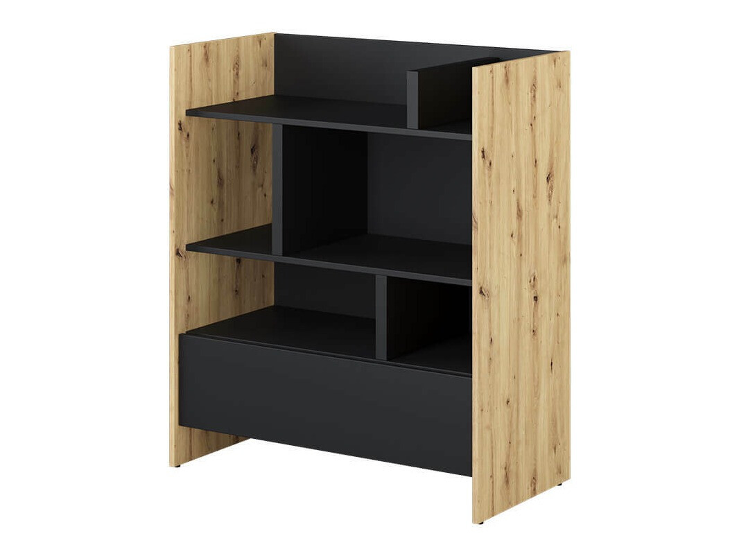 Étagère Concept Pro Lenart VIII (Chêne Artisan + Noir)