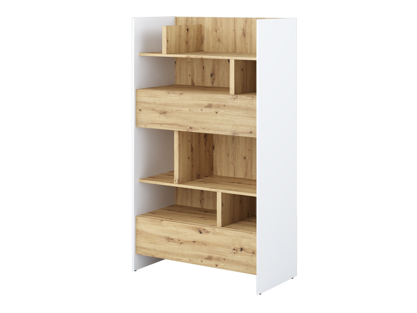 Étagère Concept Pro Lenart X (Blanc + Chêne Artisan)