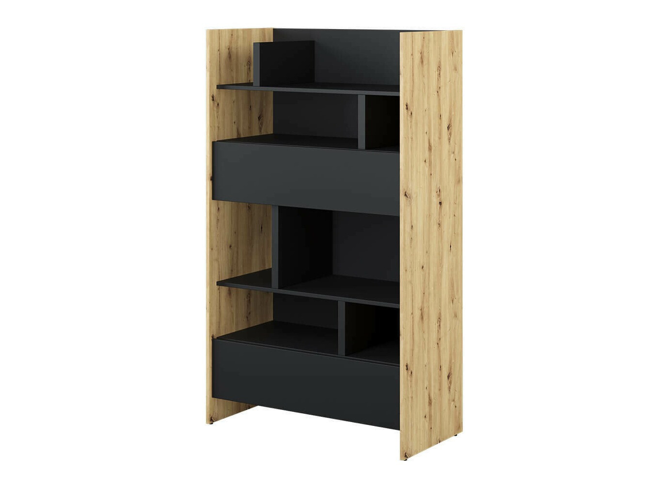 Étagère Concept Pro Lenart X (Chêne Artisan + Noir)