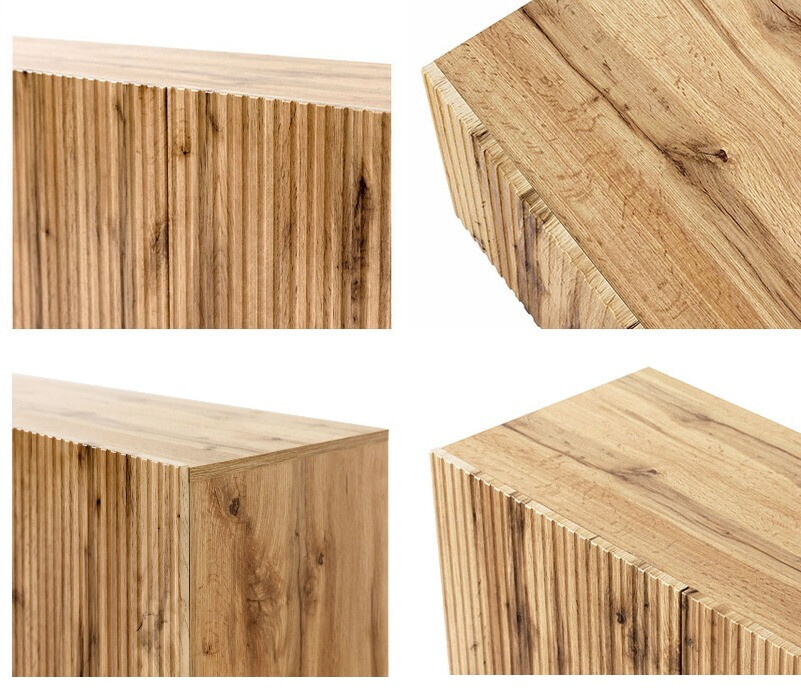 Ensemble de tables de chevet Comes (Chêne wotan)