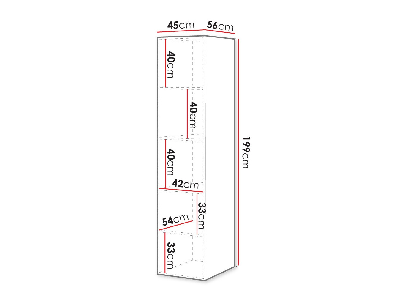 Étagère Levmari 113 (Blanc)
