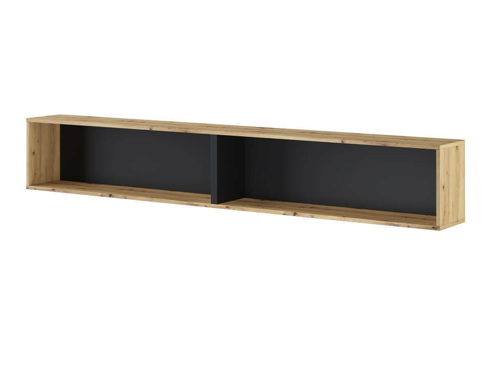 Étagère murale Concept Lenart III (Chêne Artisan + Noir)
