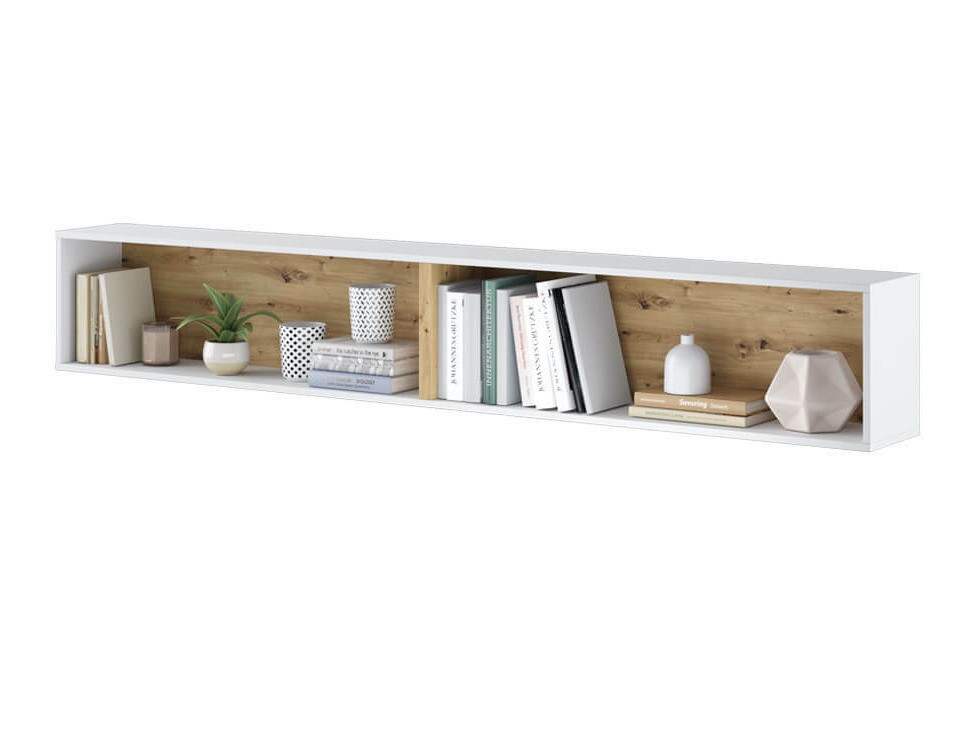 Étagère murale Concept Pro Lenart III (Blanc + Chêne Artisan)