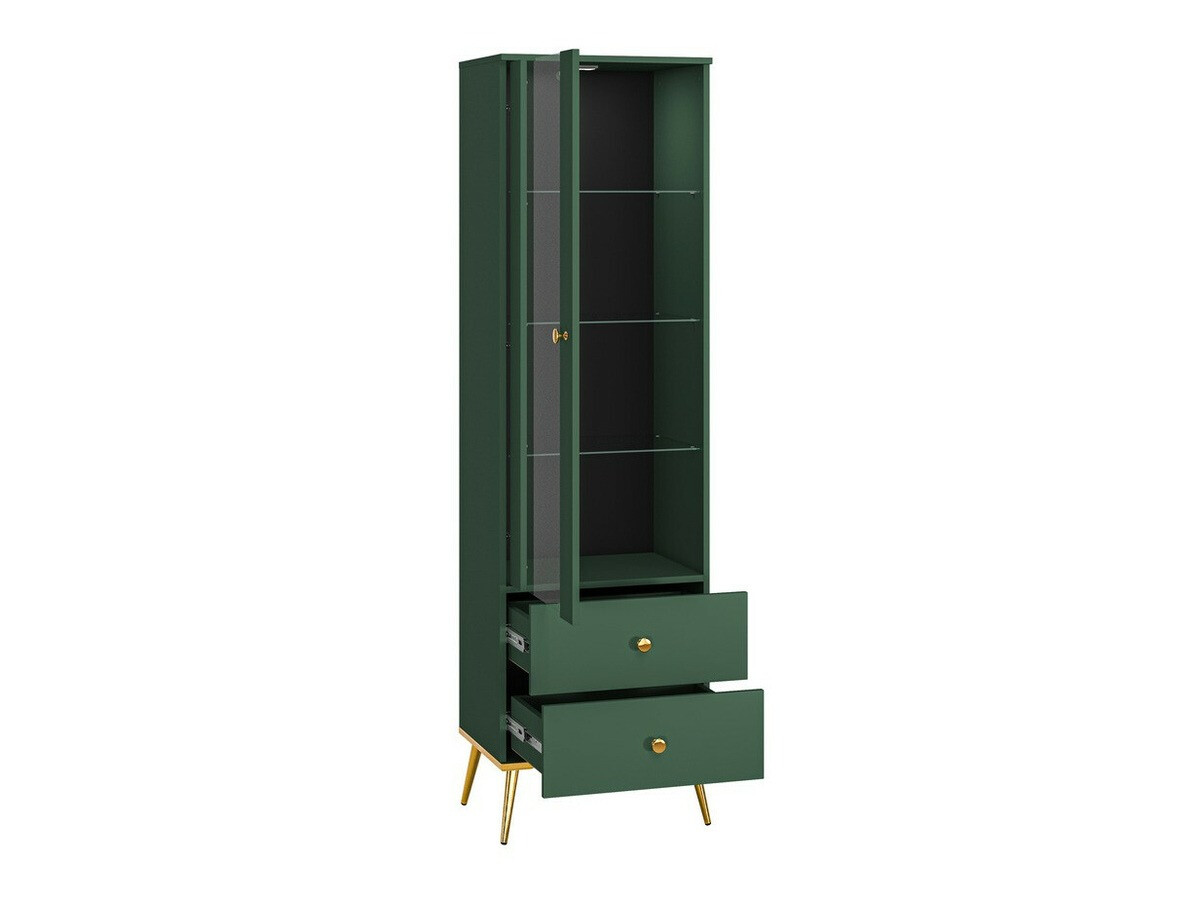 Ensemble de salon Flonovu 109 (Vert foncé + Doré)