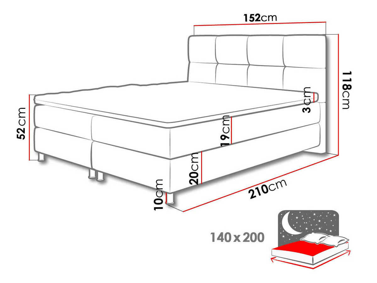 Lit continental ComfiDream 123 (Fresh 01)
