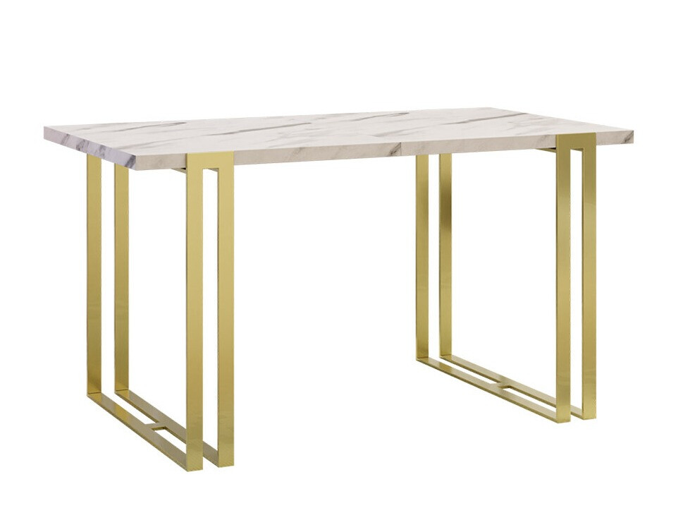 Table Comfivo Sors (Blanc Marmuro + Doré)
