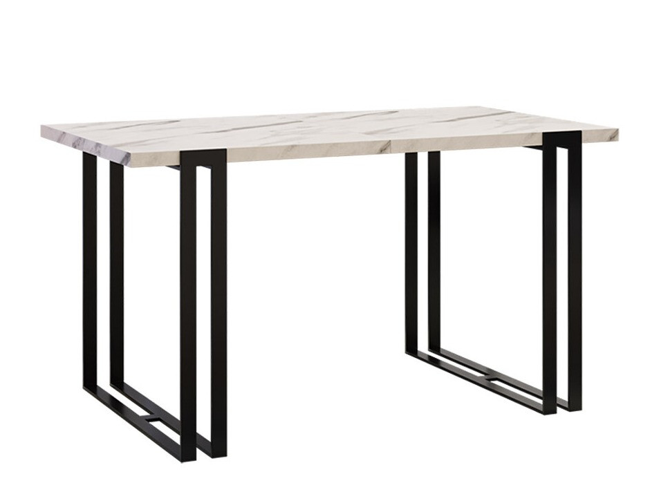 Table Comfivo Sors (Blanc Marmuro + Noir)