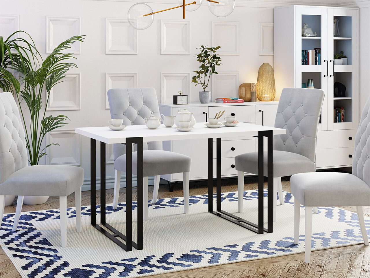 Table Comfivo Sors (Blanc + Noir)