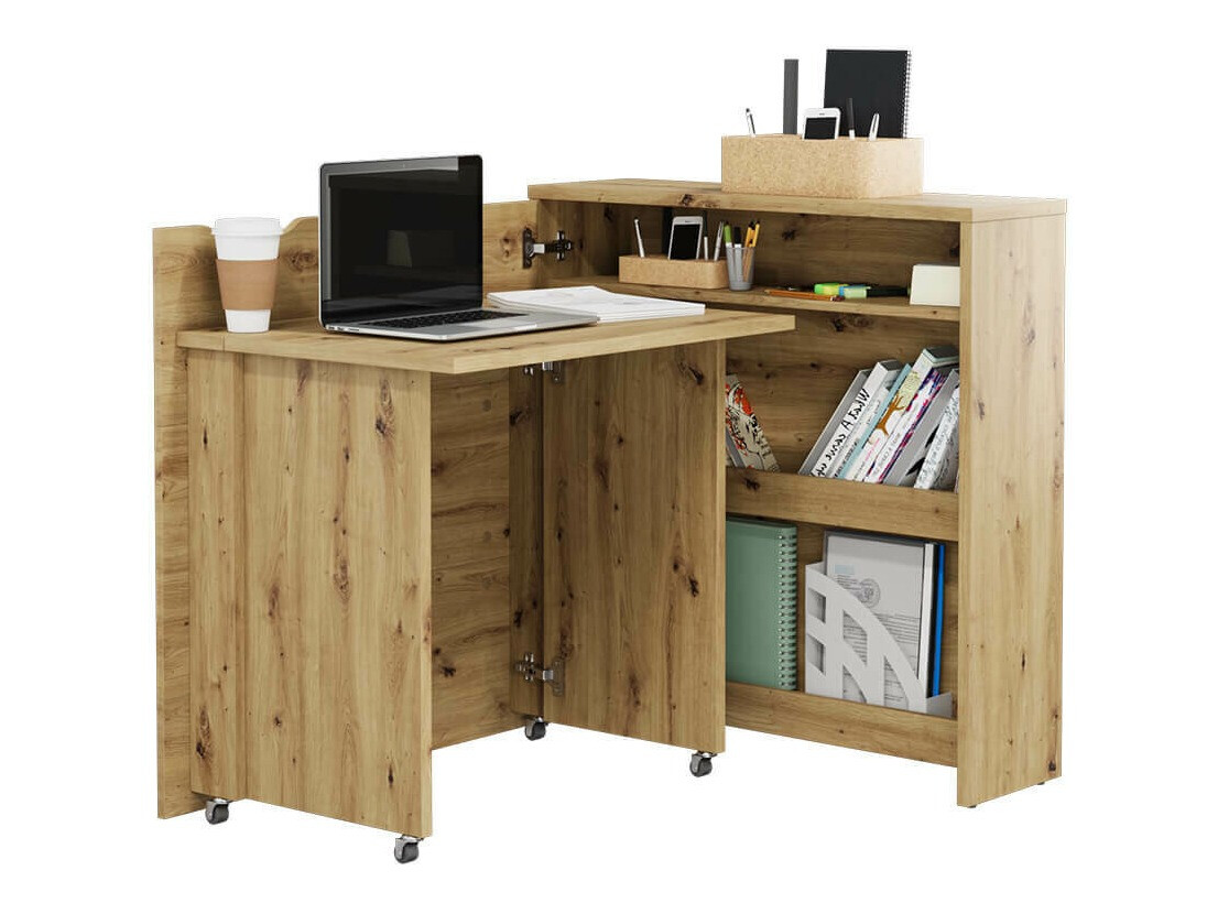 Bureau d'angle Concept Pro Lenart II (Chêne Artisan)