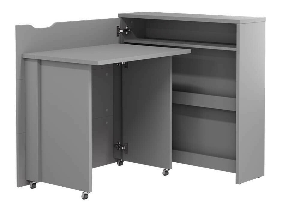 Bureau d'angle Concept Pro Lenart II (Gris)