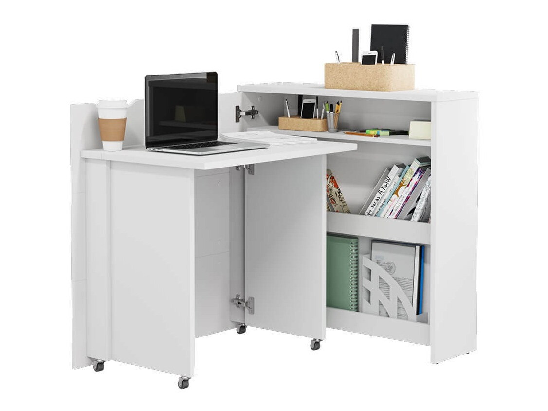 Bureau d'angle Concept Pro Lenart Levfere 156 (Blanc)