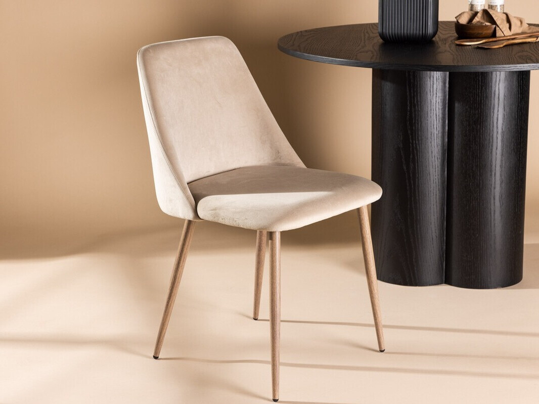 Chaise Dallas 3886 (Beige + Noix)