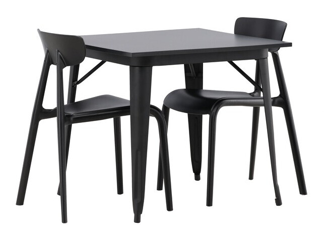 Salle à manger complète Dallas 3896 (Noir)