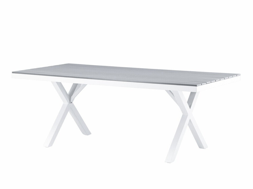 Table de jardin Dallas 3392 (Gris + Blanc)