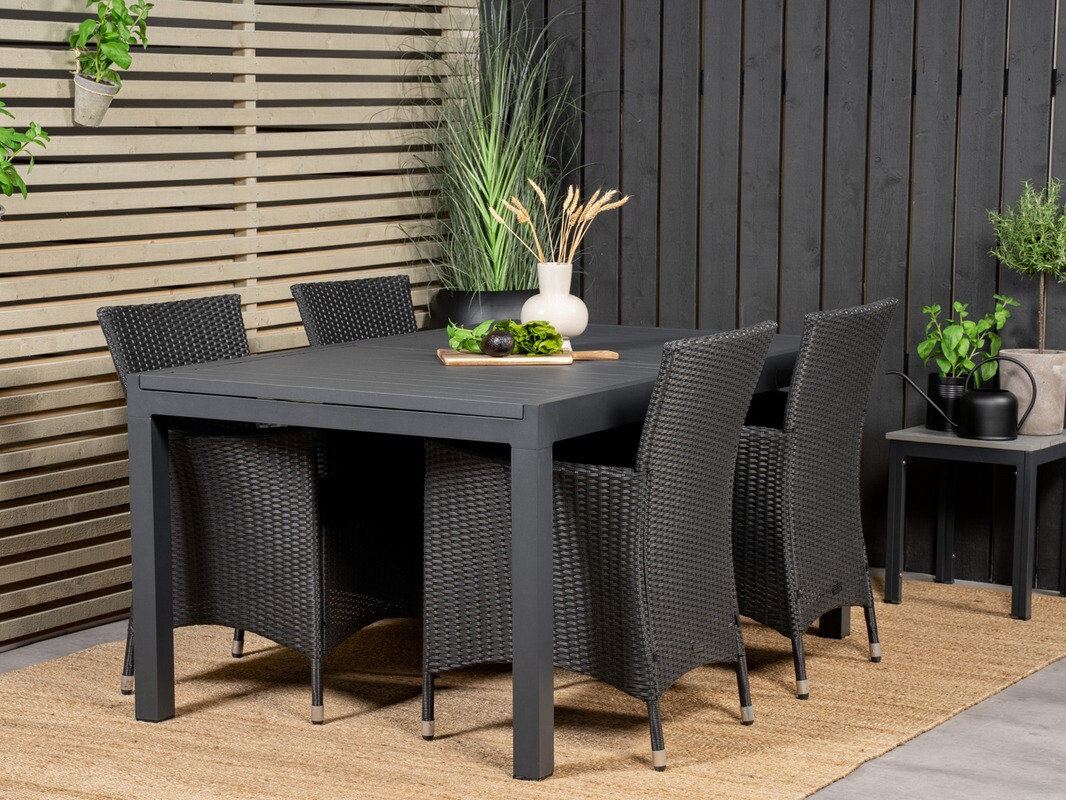 Table de jardin Dallas 2813 (Noir)