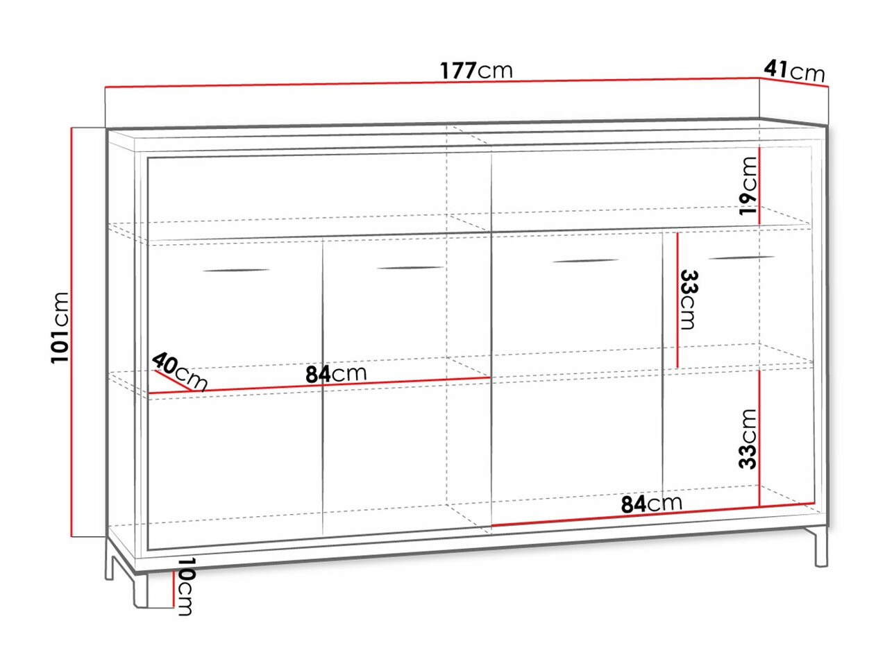 Commode Etrmoni 105 (Clair bois)