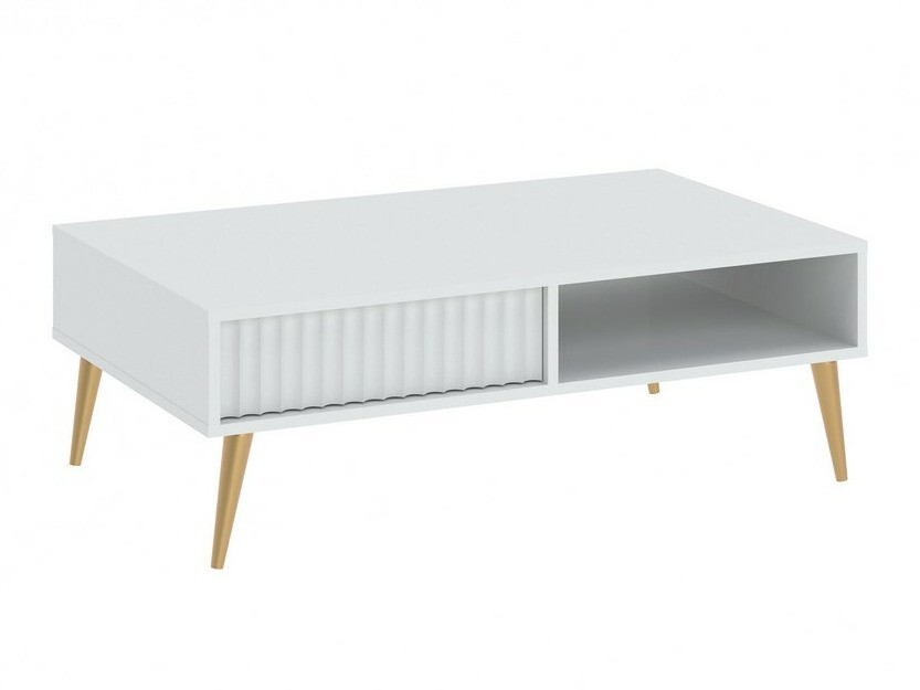 Table basse Cirferi 103 (Blanc + Doré)