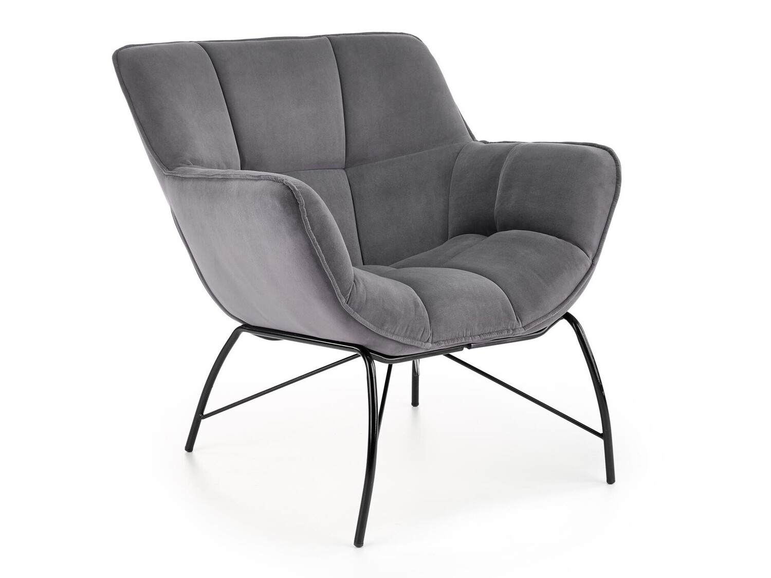 Fauteuil Houston 1485 (Gris + Noir)