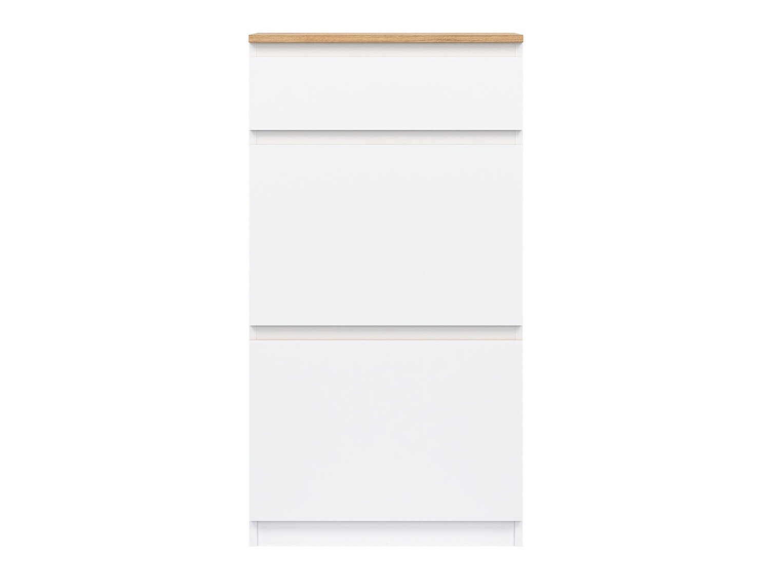 Meubles à chaussures Catelbi 108 (Blanc + Chêne)