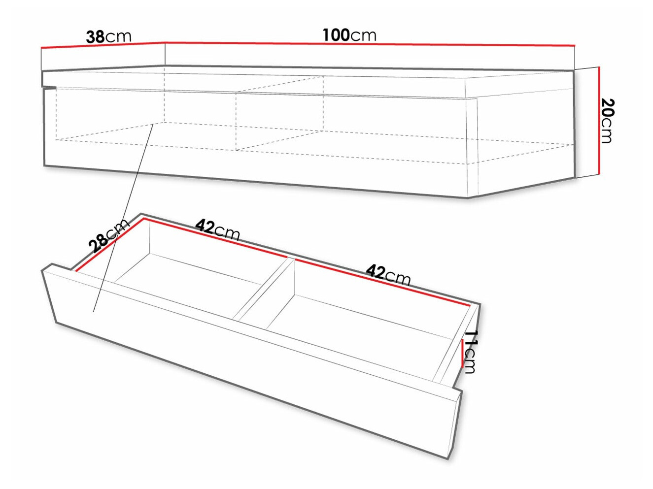 Coiffeuse Delpher (Blanc + Blanc brillant)