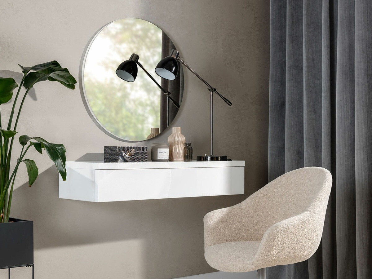 Miroir Delpher (Blanc + Blanc brillant)