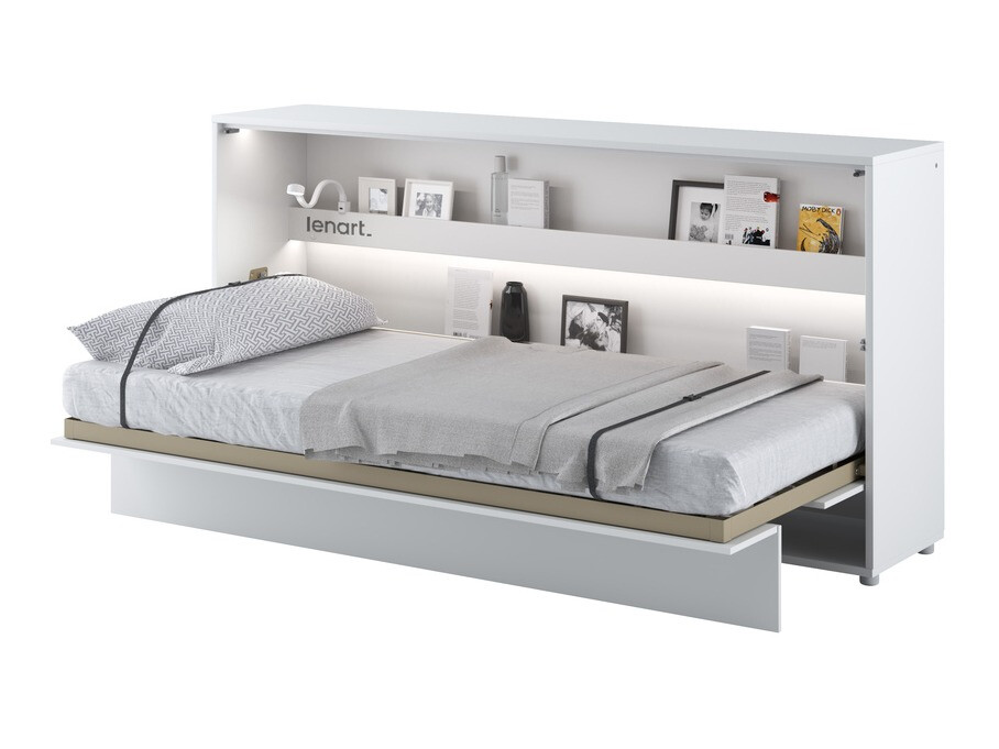 Lit escamotable Concept Pro Lenart V (Blanc brillant)