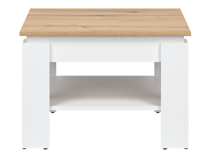 Table basse Catelbi 114 (Blanc + Chêne)