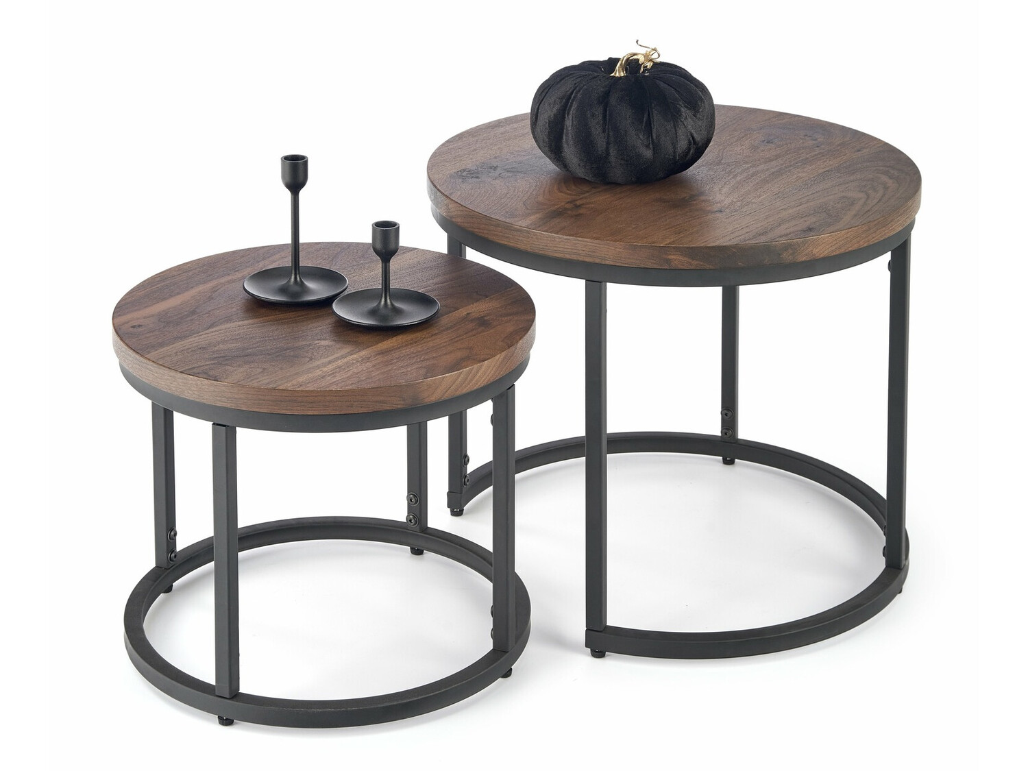 Ensemble tables basses Houston 951 (Noix + Noir)