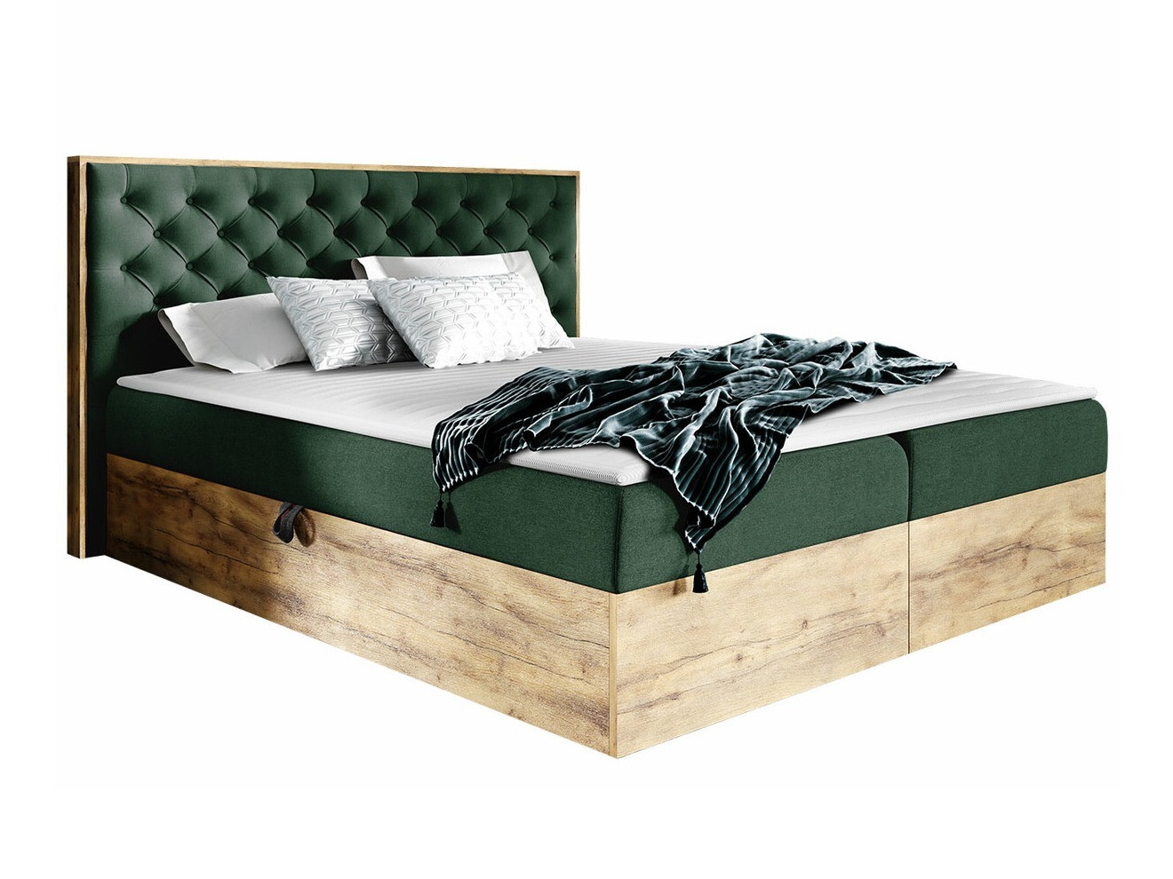 Lit boxspring Navis I (Chêne wotan + Faro 7)