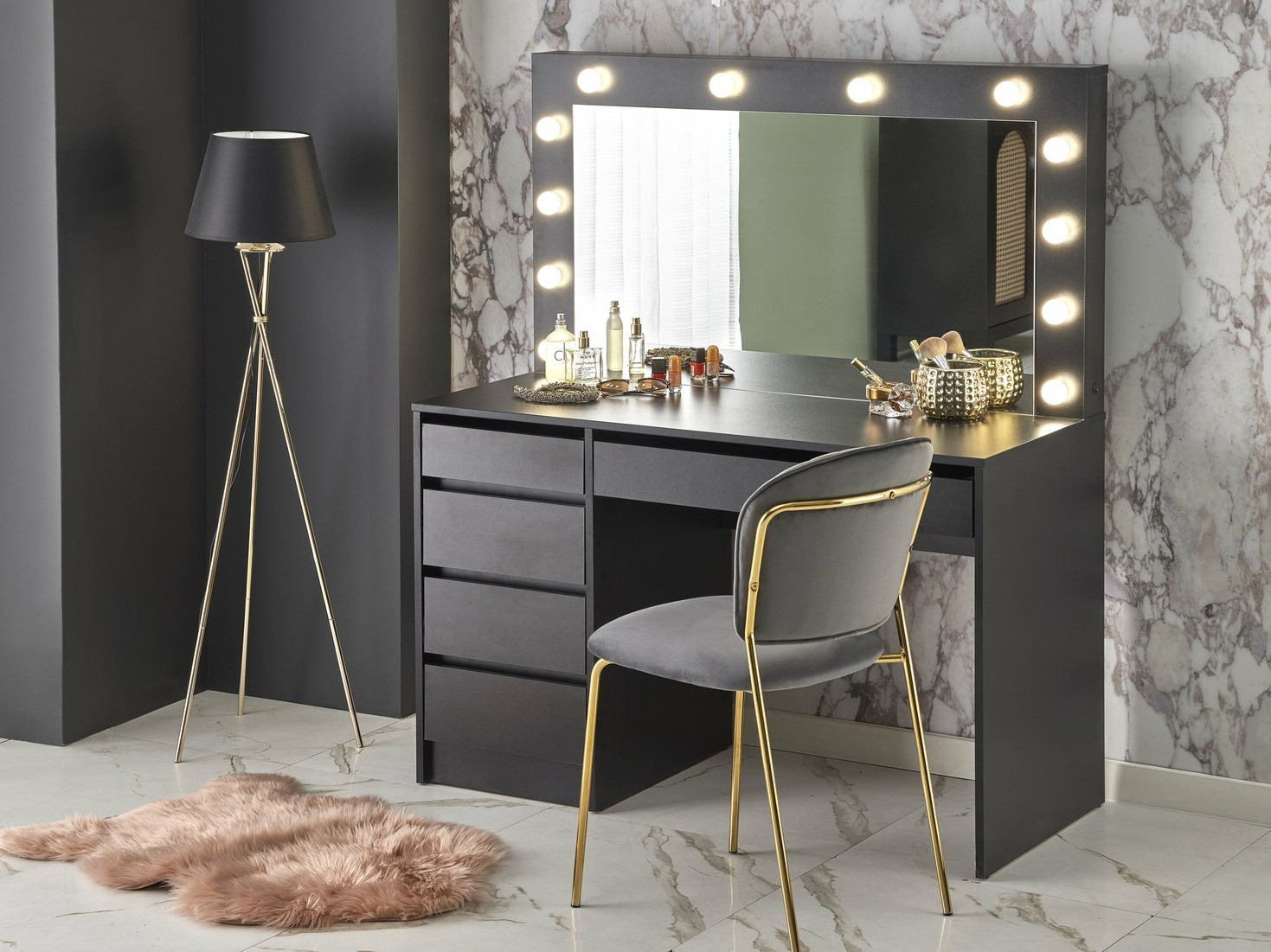 Coiffeuse Houston Gaudium I (Noir)