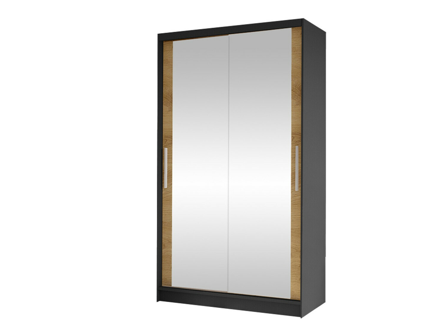 Armoire Closico Structor VII (Noir + Chêne Artisan)