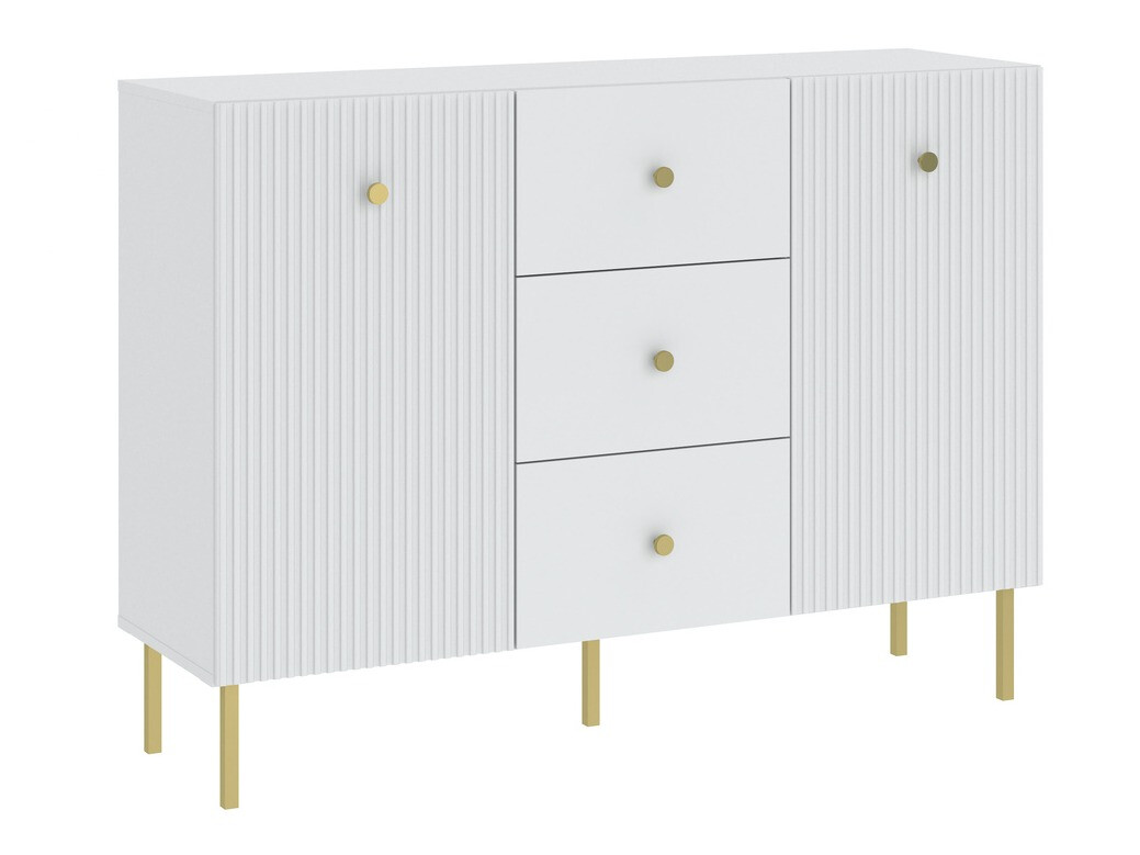 Commode Etliva 101 (Blanc + Doré)