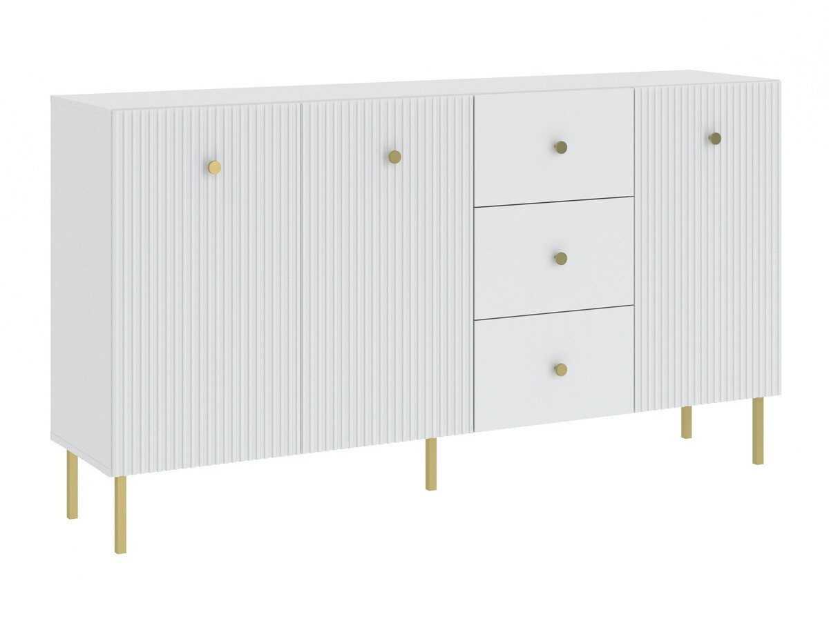 Commode Etliva 102 (Blanc + Doré)
