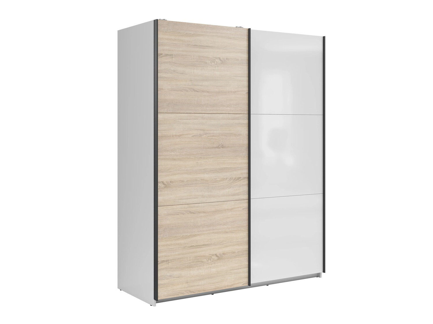Armoire Livevaro 117 (Blanc + Sonoma chêne)