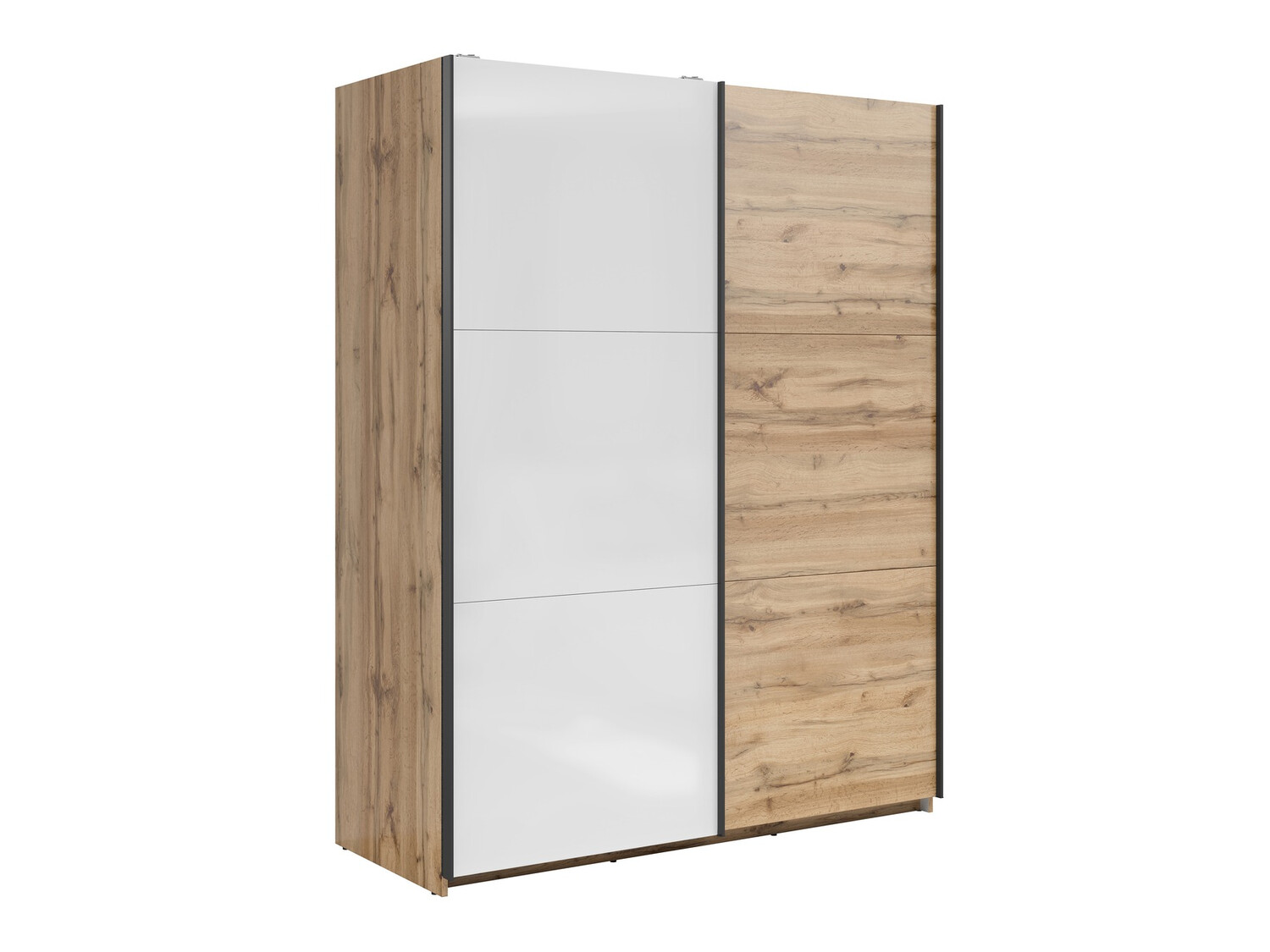 Armoire Livevaro 117 (Chêne wotan + Blanc)