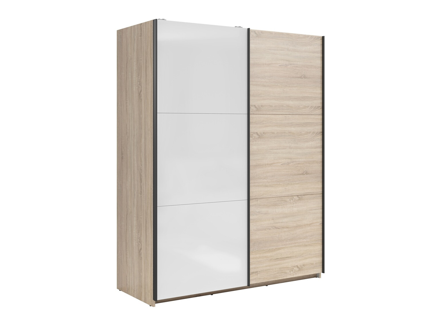 Armoire Livevaro 117 (Sonoma chêne + Blanc)