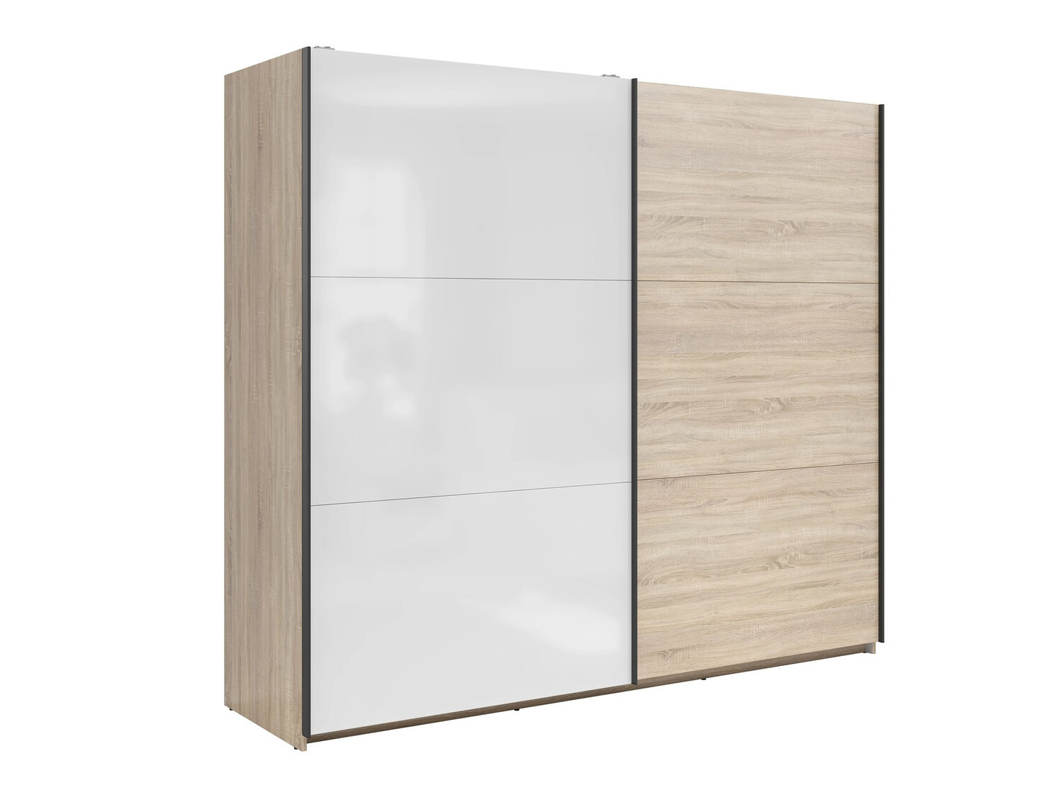 Armoire Livevaro 120 (Sonoma chêne + Blanc)