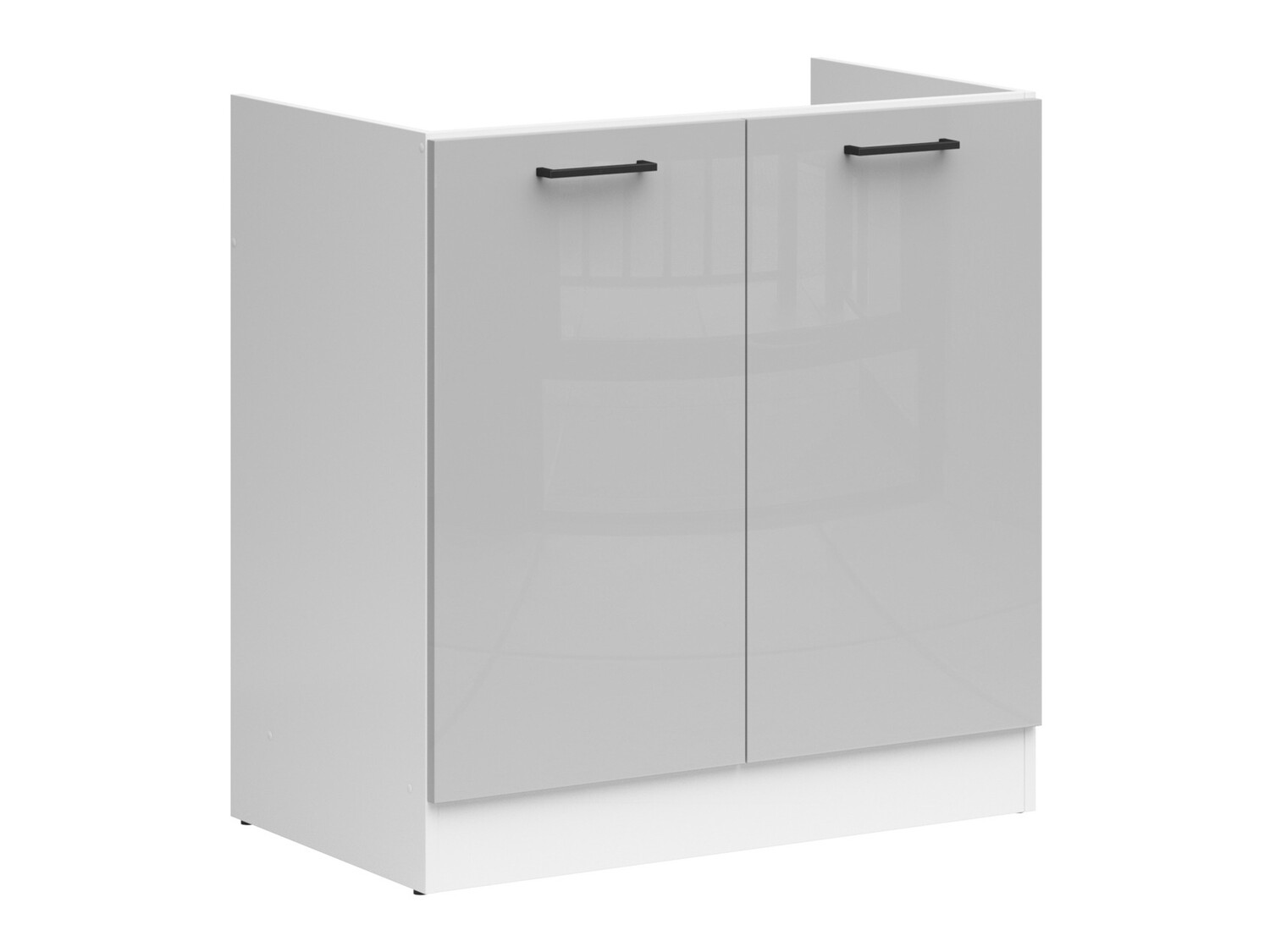 Armoire modulaire pour évier avec portes Line Grey 115