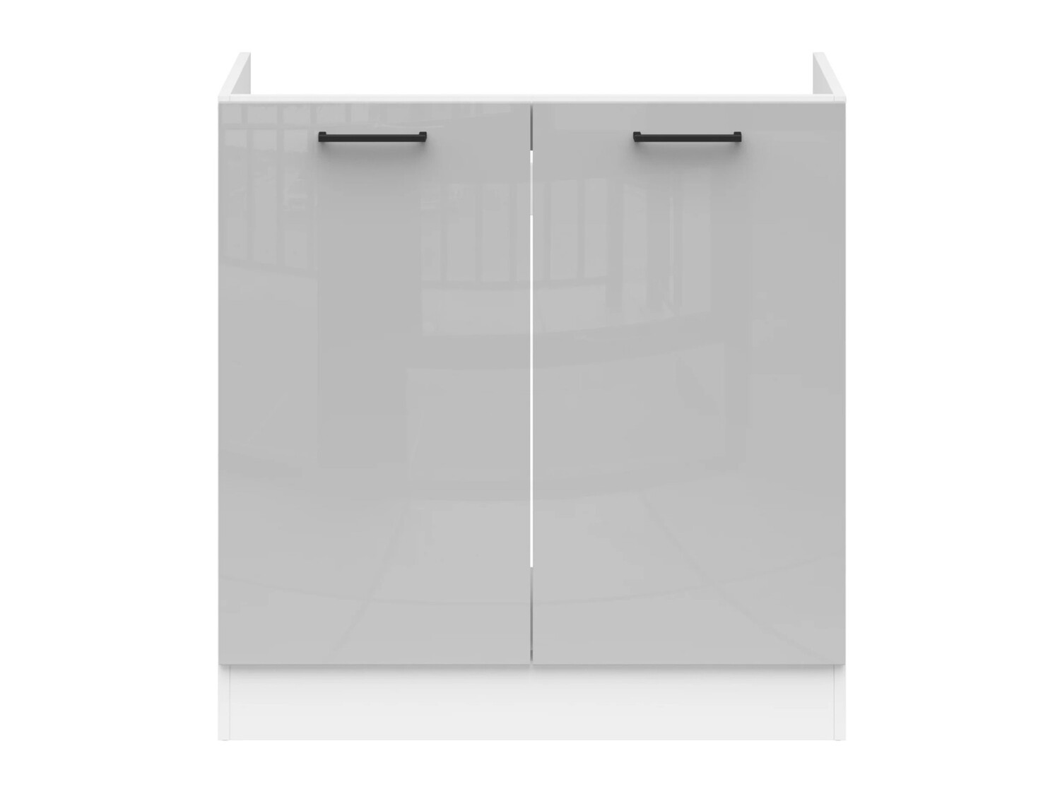 Armoire modulaire pour évier avec portes Line Grey 115