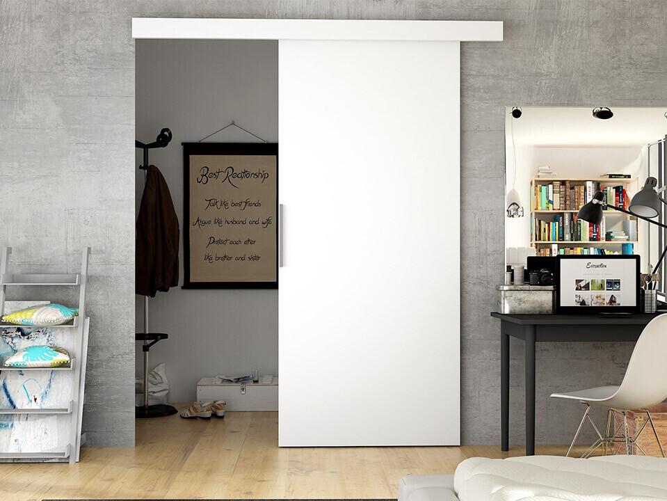 Porte coulissante Closico Materia I (Blanc)