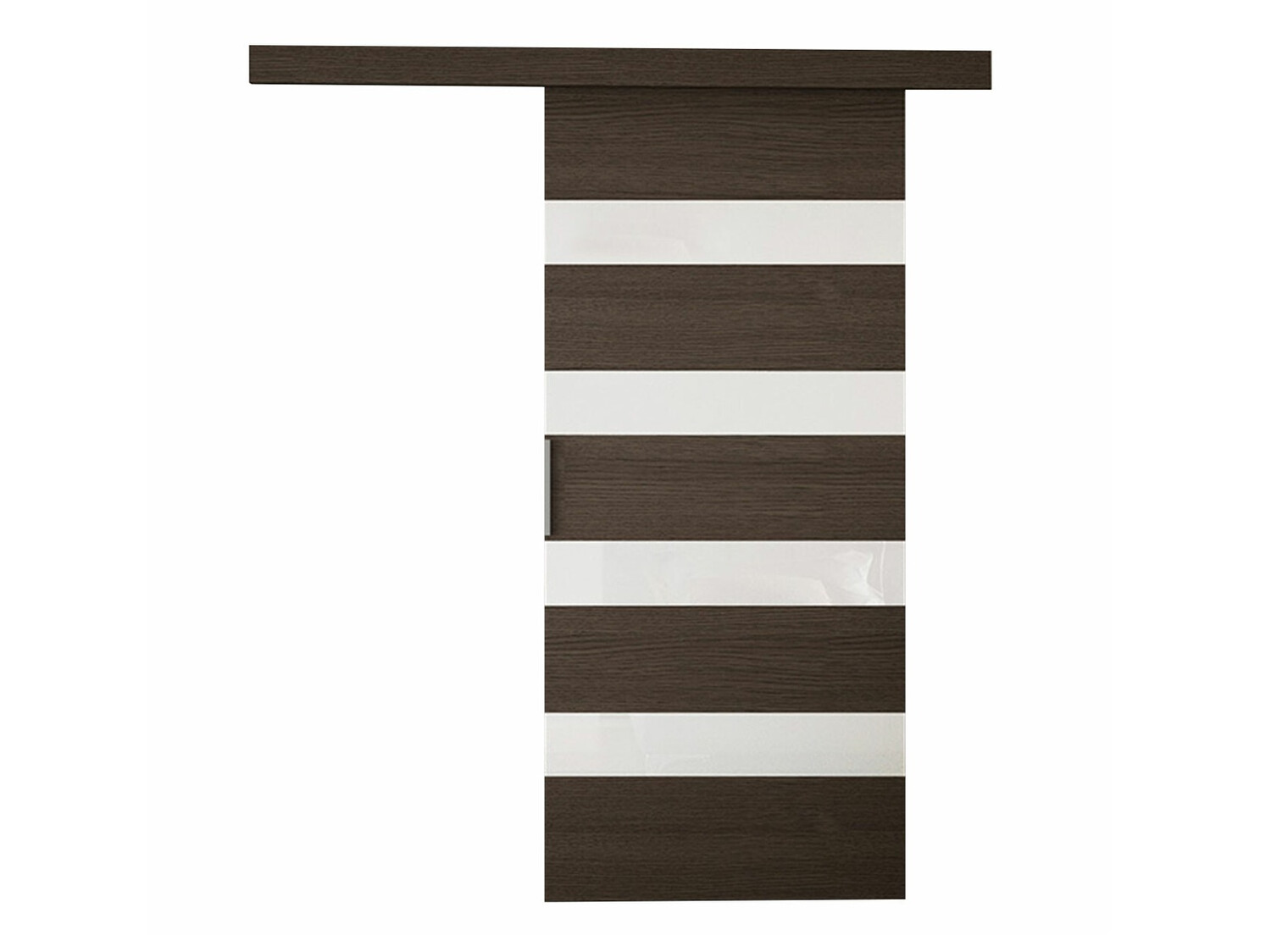 Porte coulissante Closico Materia V (Marron + Blanc)