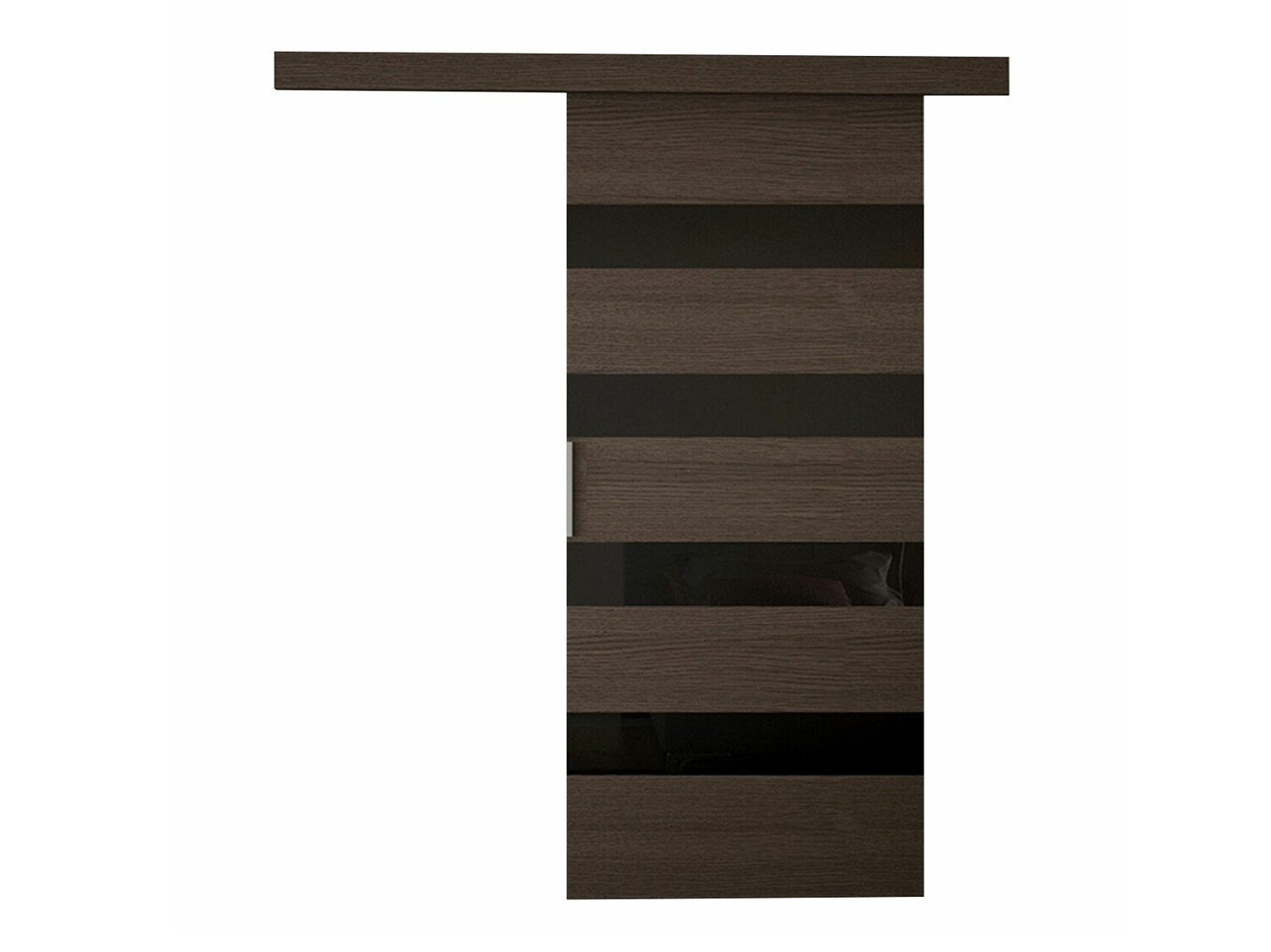 Porte coulissante Closico Materia V (Marron + Noir)