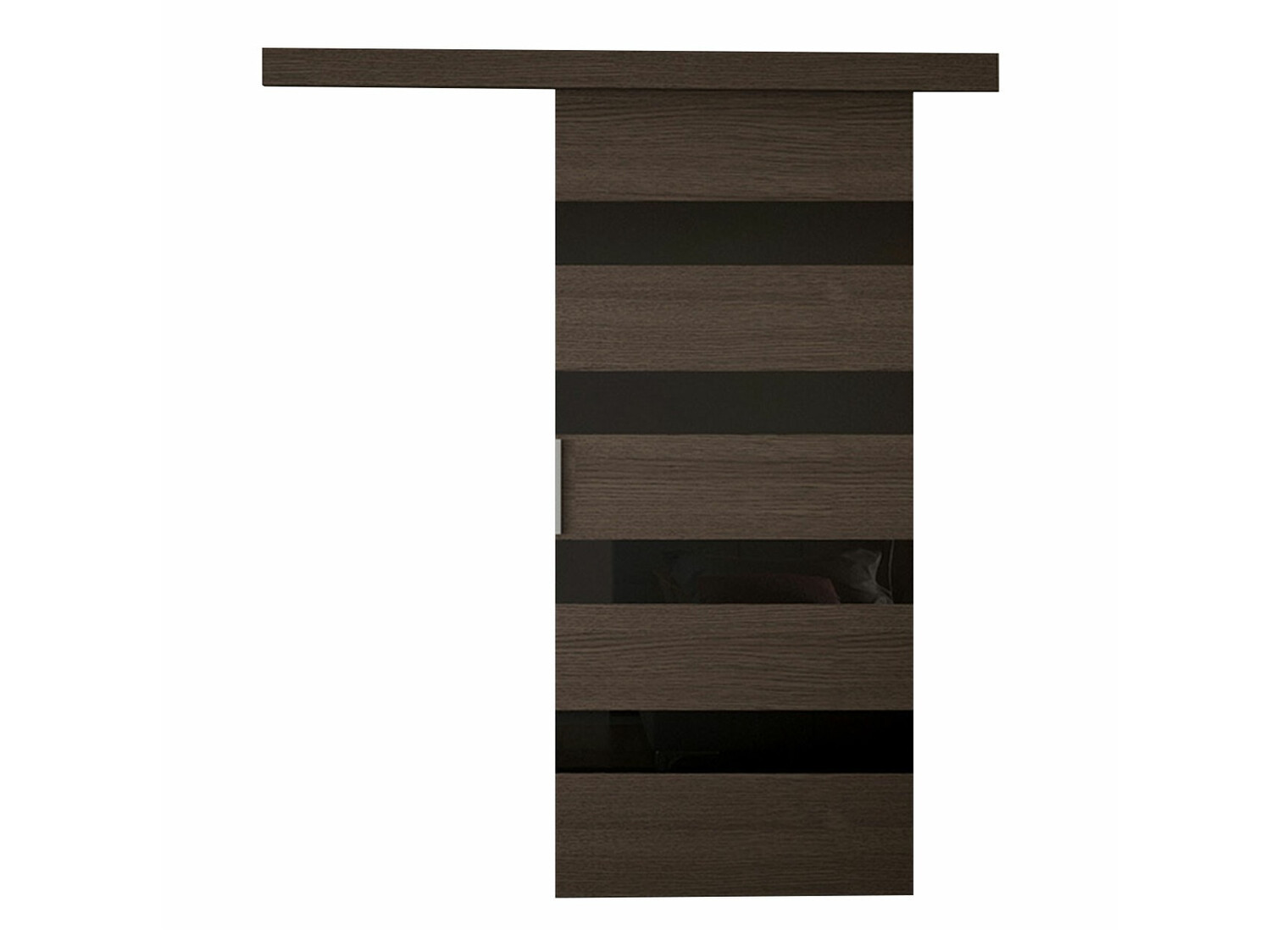 Porte coulissante Closico Portalis V (Marron + Noir)