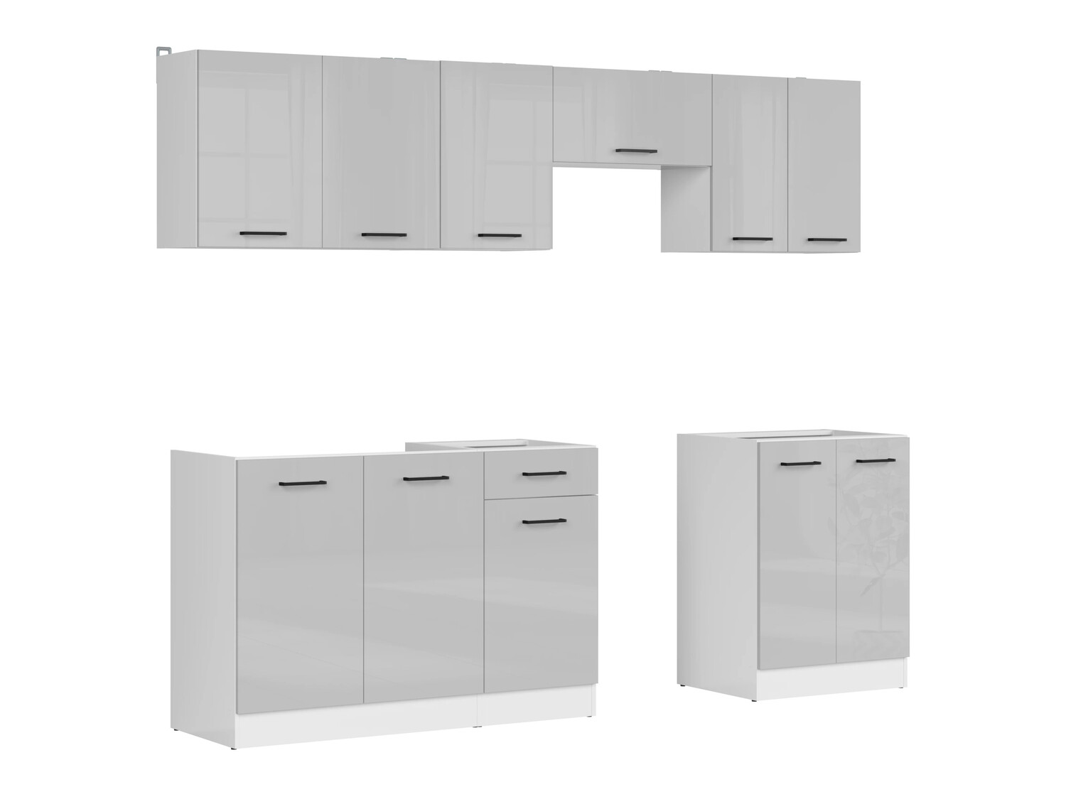 Cuisine complète modulaire Line Grey 120