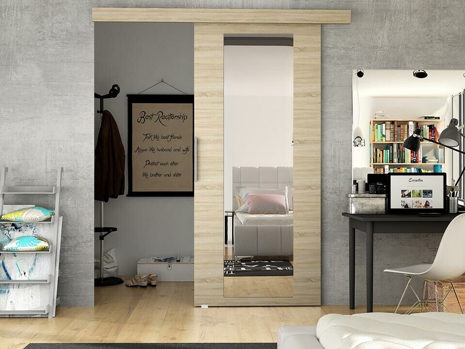 Porte coulissante Closico 180 (Sonoma chêne)