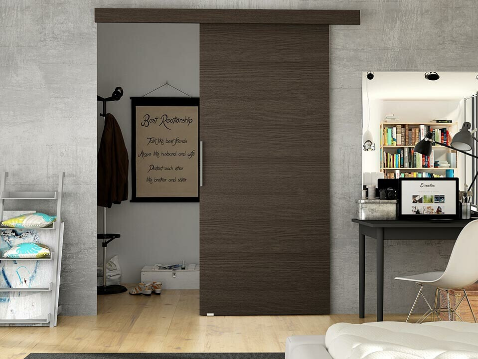 Porte coulissante Closico 183 (Marron)