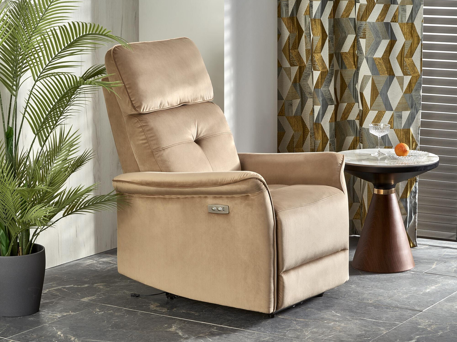 Fauteuil inclinable Houston 1543 (Beige)