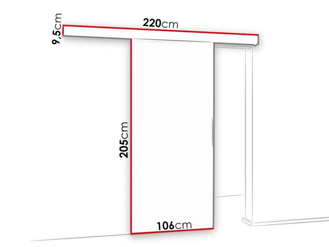 Porte coulissante Dover 182