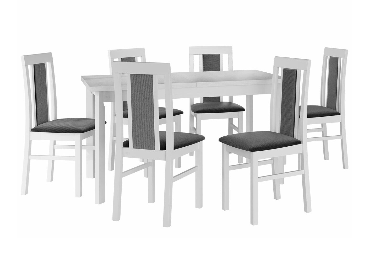 Salle à manger complète Victorville 315 (Blanc)