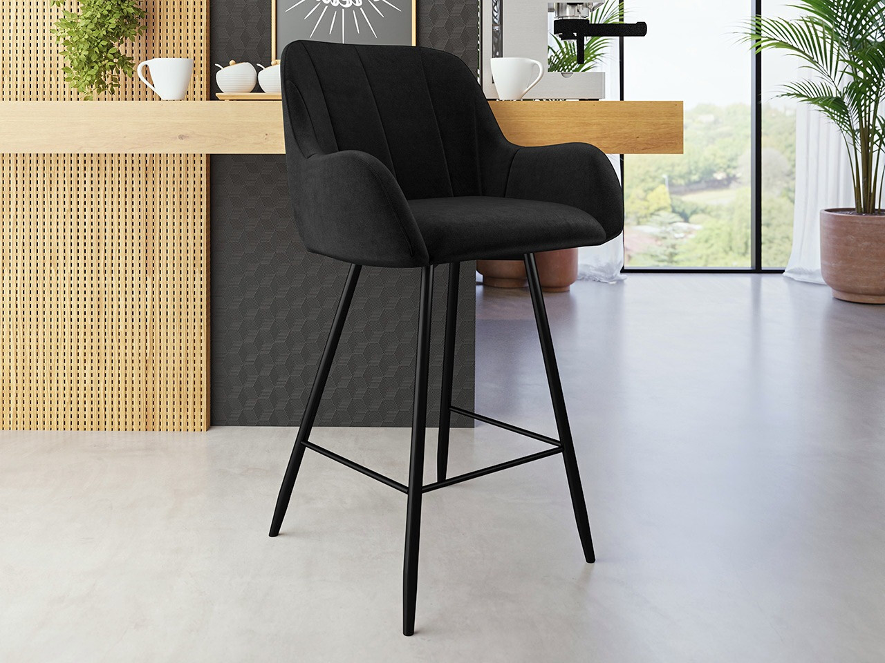 Chaise de bar Jackson 102 (Magic Velvet 2219)